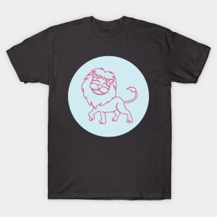 Cute lion, colorful tiger T-Shirt